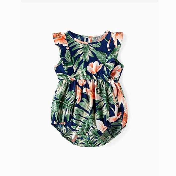 Matching Family Tropical Print Outfit Set