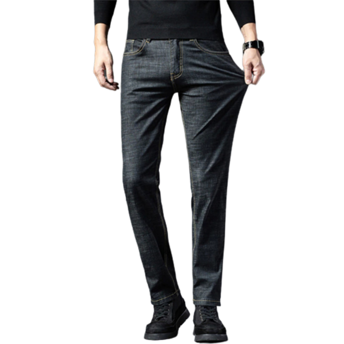 Causal Slim Fit Straight Denim Jeans