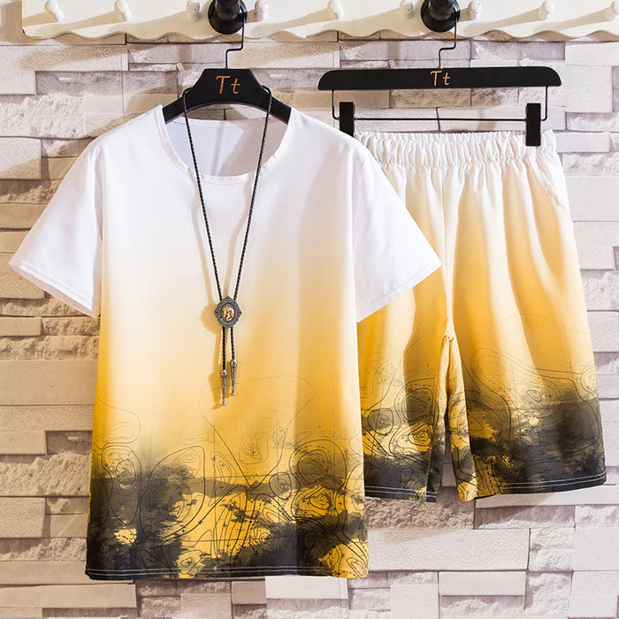 Casual Men's Summer Short Sleeve Sets