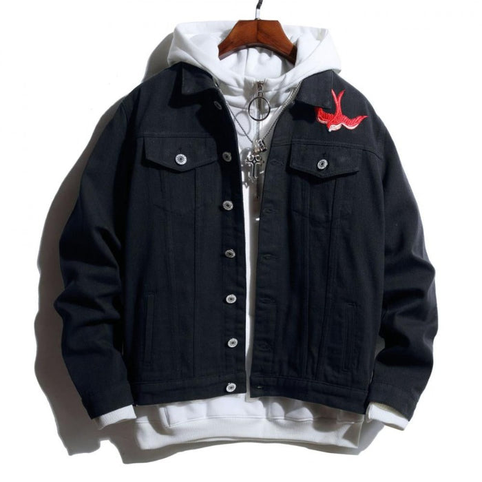 Casual Turn Down Collar Jean Jacket Coat