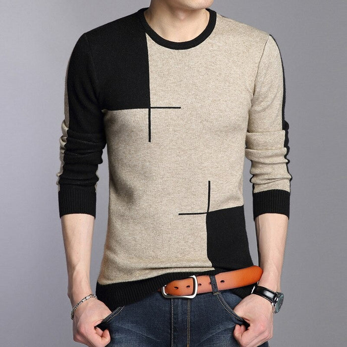 Men's Breathable Slim Fit Casual Pullover