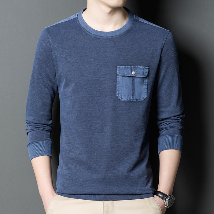 Men's Long Sleeve O Neck T-Shirts