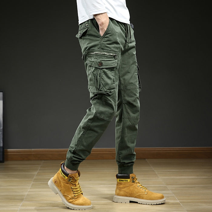 Men's Solid Cotton Joggers Trouser