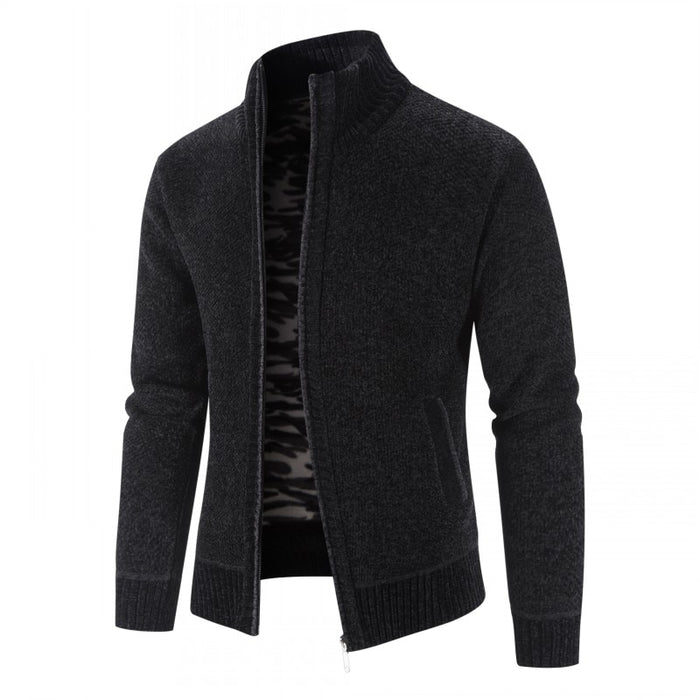 Men's Casual Solid Cardigan Jacket