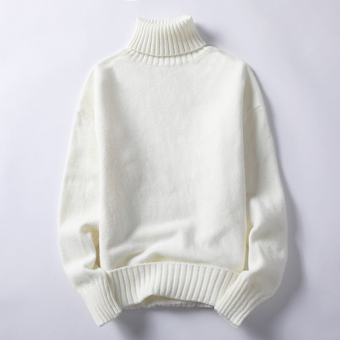 Solid Men Knitted Pullover Sweater
