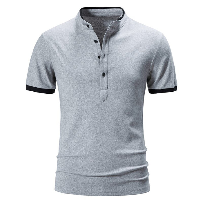 Men's Cotton Short Sleeve Polo T-Shirt