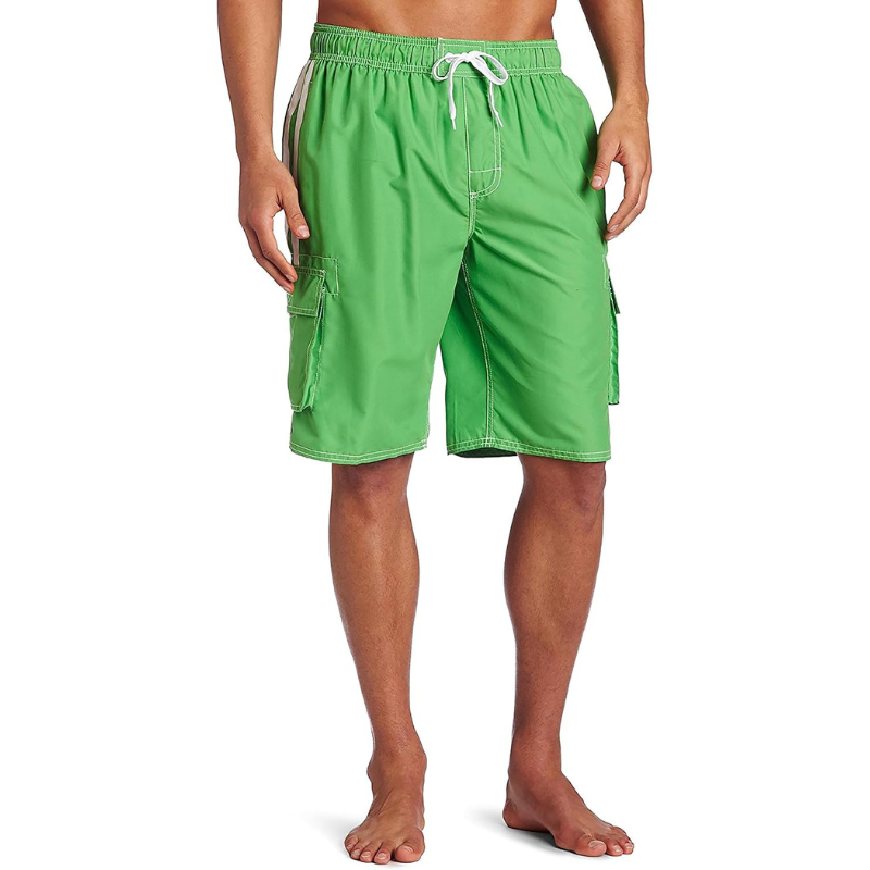 Vibrant Cargo Swim Shorts