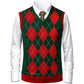 Bold Geometric Classic Argyle Pattern Vest