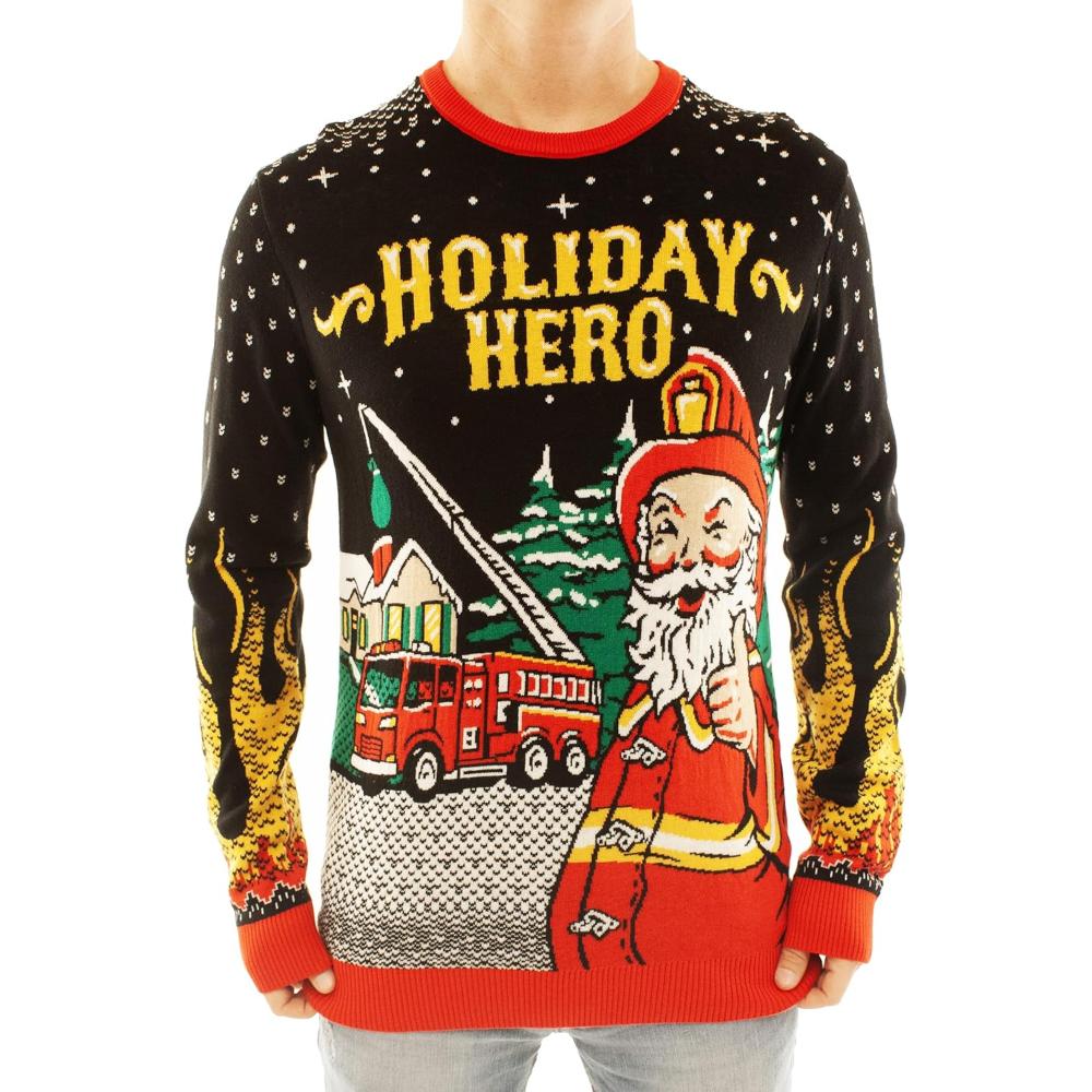 Whimsical Festive Knitted Anime Inspired Holiday Sweater