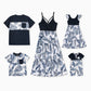 Family Coordinated Sleeveless Floral Outfits With Adjustable Straps