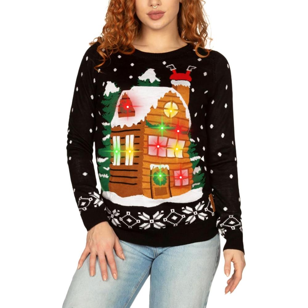 Light Up Cozy Christmas Sweaters For Festive Celebrations