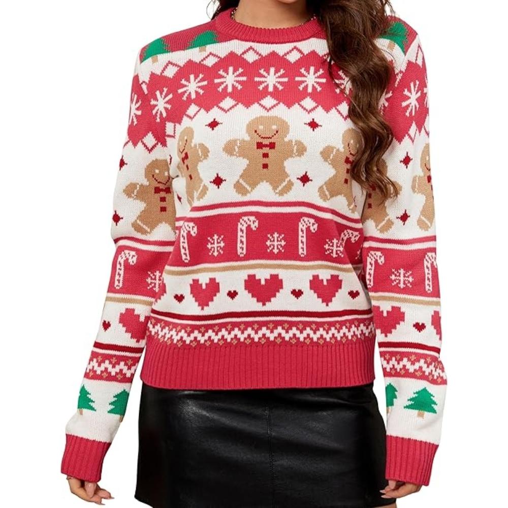 Holiday Party Themed Knitted Sweater