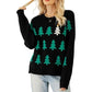 Festive Knitted Sweater For Holiday Parties