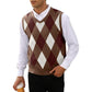 Classic Argyle Knit Vest