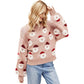 Festive Santa Knit Sweater For Christmas Parties