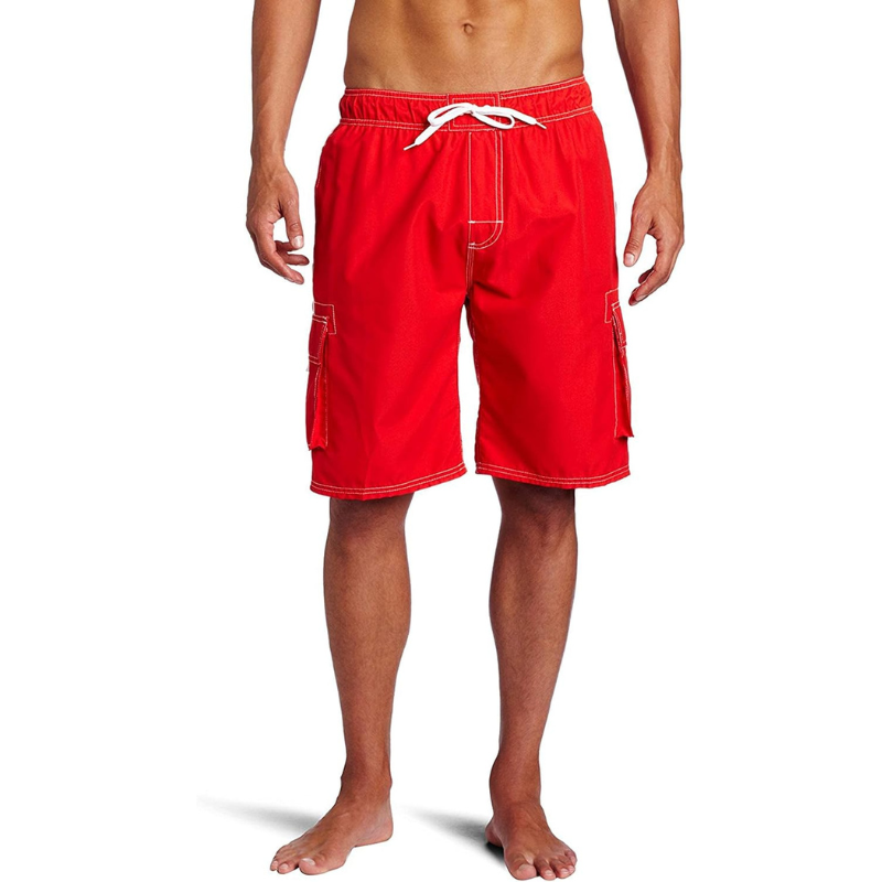 Vibrant Cargo Swim Shorts