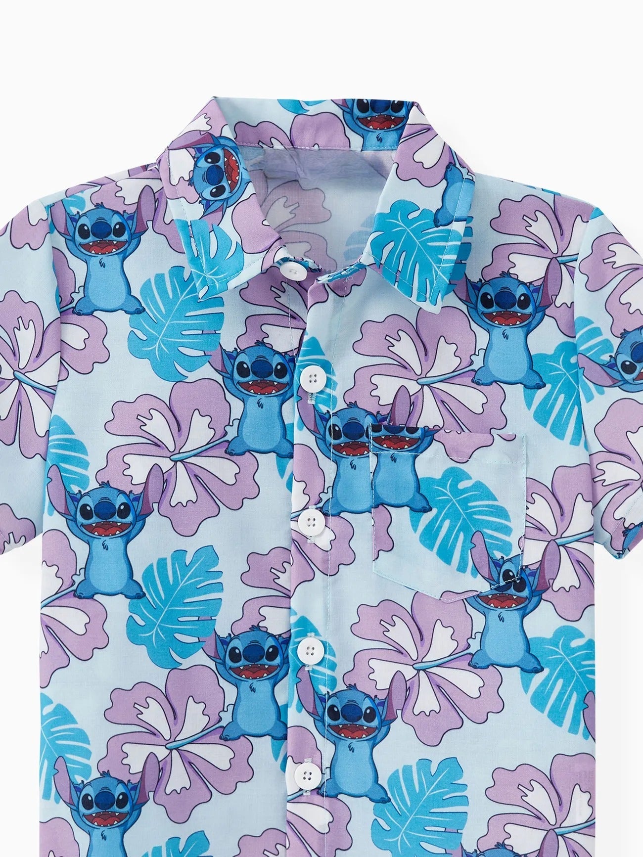 Aloha Family Matching Ensemble Hawaiian Floral And Character Print Set