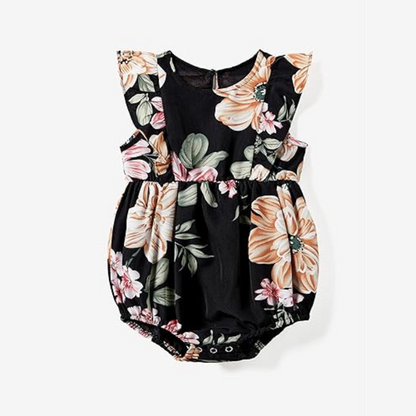 Floral Printed Family Matching Outfits