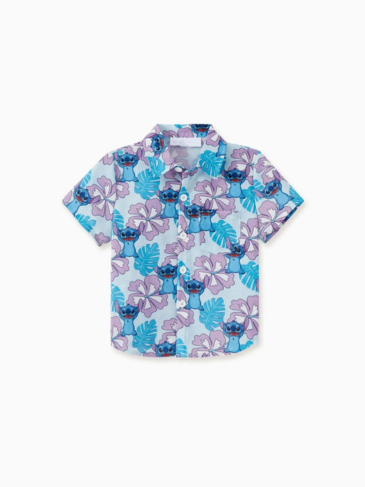 Aloha Family Matching Ensemble Hawaiian Floral And Character Print Set
