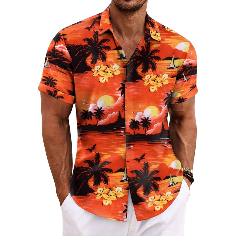 Short Sleeve Printed Summer Shirt