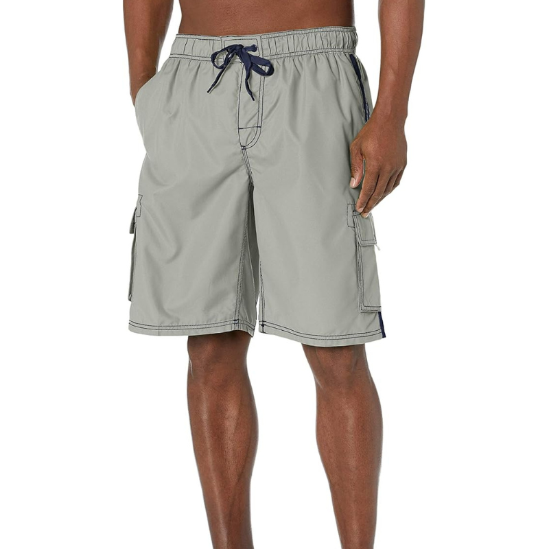 Vibrant Cargo Swim Shorts