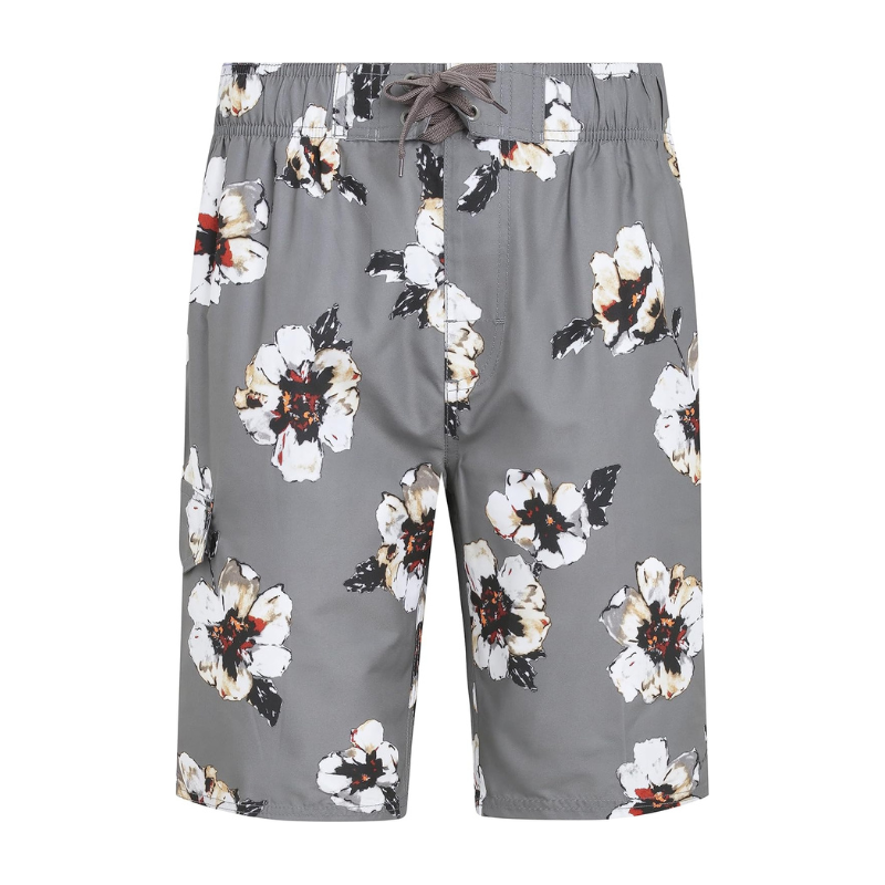 Floral Print Swim Trunks