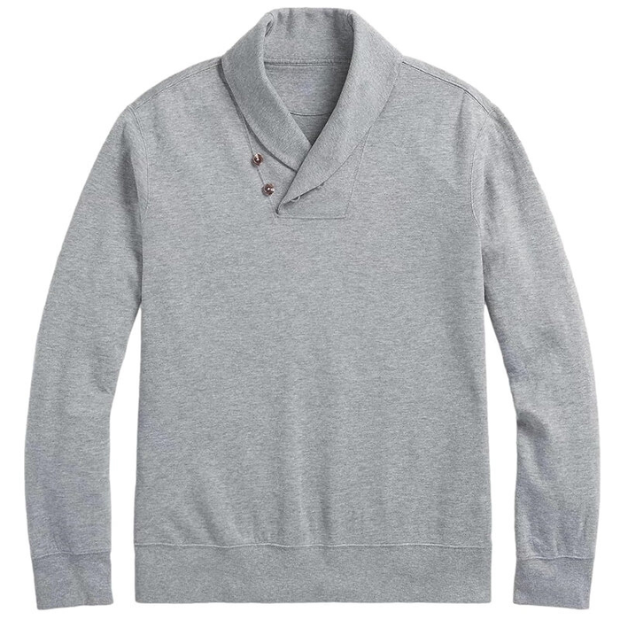 Double Button Shawl Sweater