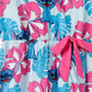 Aloha Family Matching Ensemble Hawaiian Floral And Character Print Set