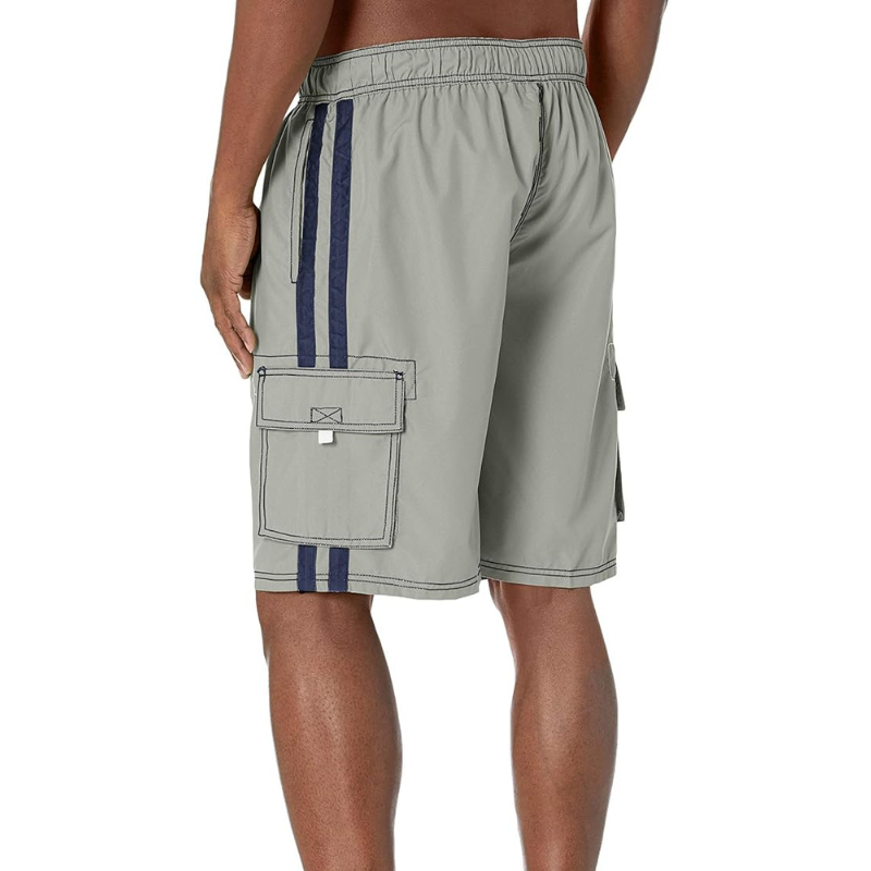 Vibrant Cargo Swim Shorts