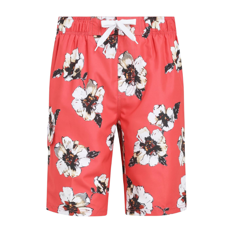 Floral Print Swim Trunks