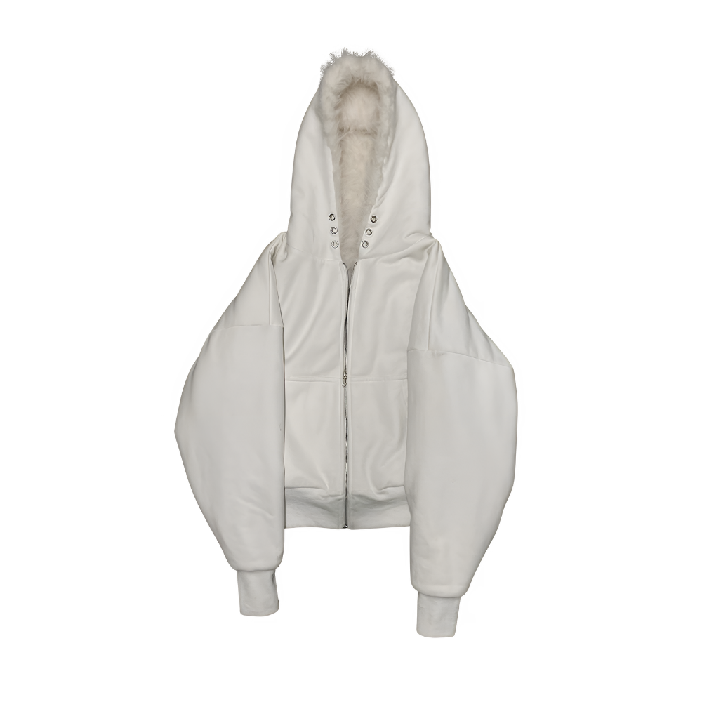 Reversible Hooded Zip Jacket with Faux Fur Interior