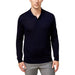 Merino Wool Blend Polo Pullover Sweater