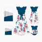 Family Matching Floral Print Dresses And T Shirt Sets