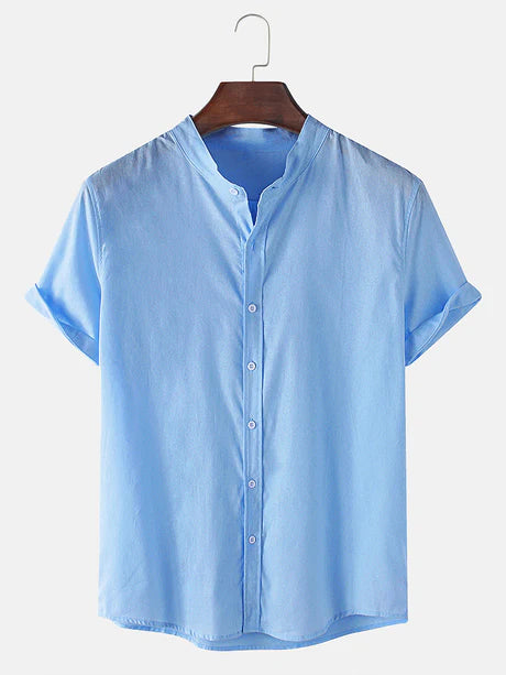 Short Sleeve Plain Designed Shirts