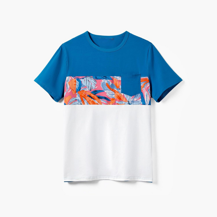Feather Print Family Matching Outfit Set