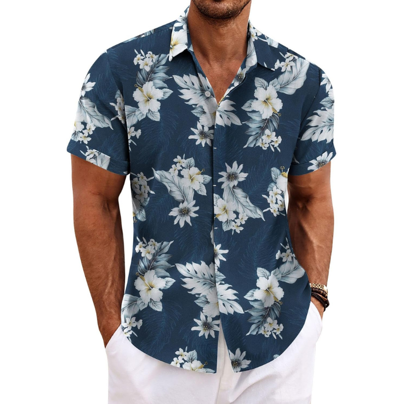 Short Sleeve Printed Summer Shirt