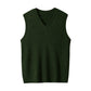 V Neck Knitted Sweater Sleeveless Pullover Knitwear Vest