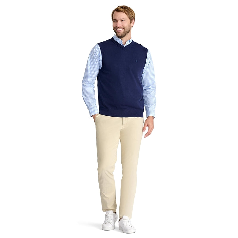 Fine Gauge V Neck Sweater Vest