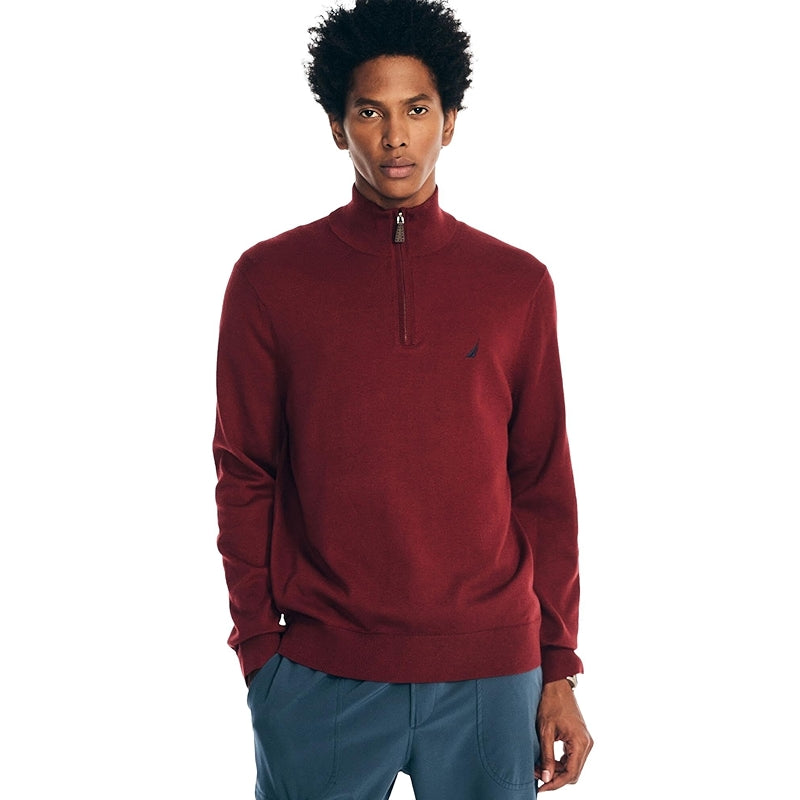 Quarter Zip Solid Colored Pullover