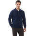 Kallspin Cotton Knit Polo Sweater Classic Casual Long Sleeve