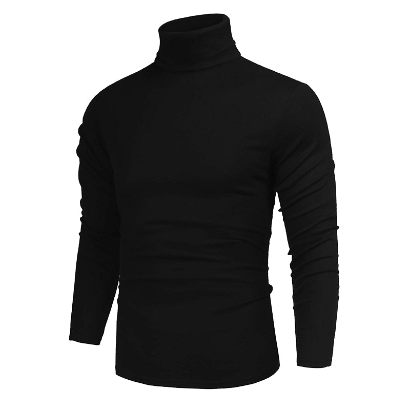 Casual Slim Fit Basic Tops Knitted Lightweight Turtleneck Sweater