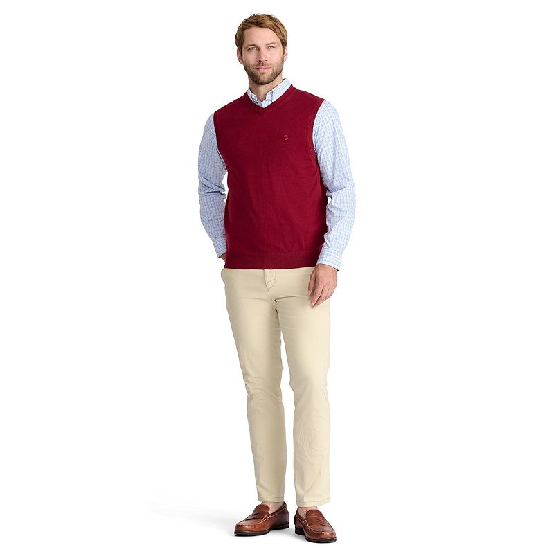 Fine Gauge V Neck Sweater Vest