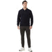 Kallspin Cotton Knit Polo Sweater Classic Casual Long Sleeve