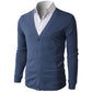 Casual Slim Fit Cardigan With V Design