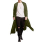 Lightweight Ruffle Shawl Collar Cardigan Open Front Long Length Cape