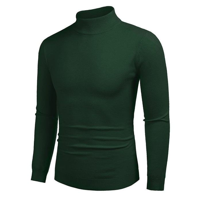 Long Sleeves Solid Colored Pullover For Men
