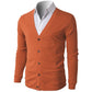 Casual Slim Fit Cardigan With V Design