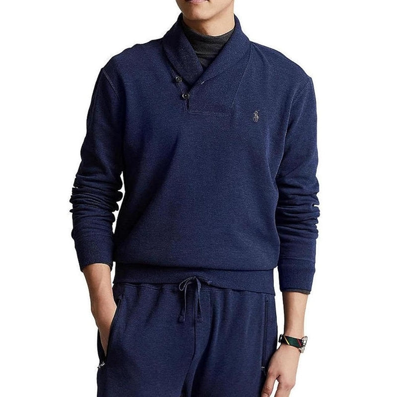 Shawl Neck Estate Long Sleeve Rib Sweater