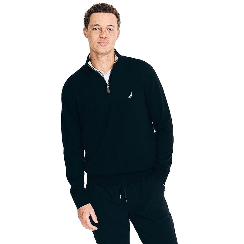 Men Pullover With Zipper Closure