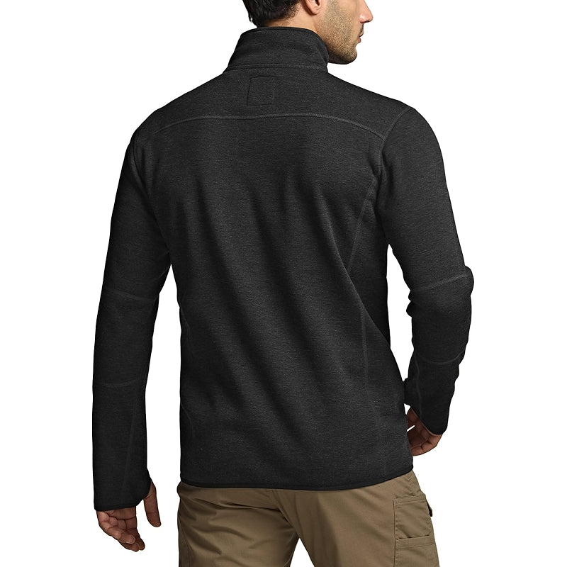 Cqr Thermal Fleece Quarter Zip Sweater Outdoor Lightweight Pullover